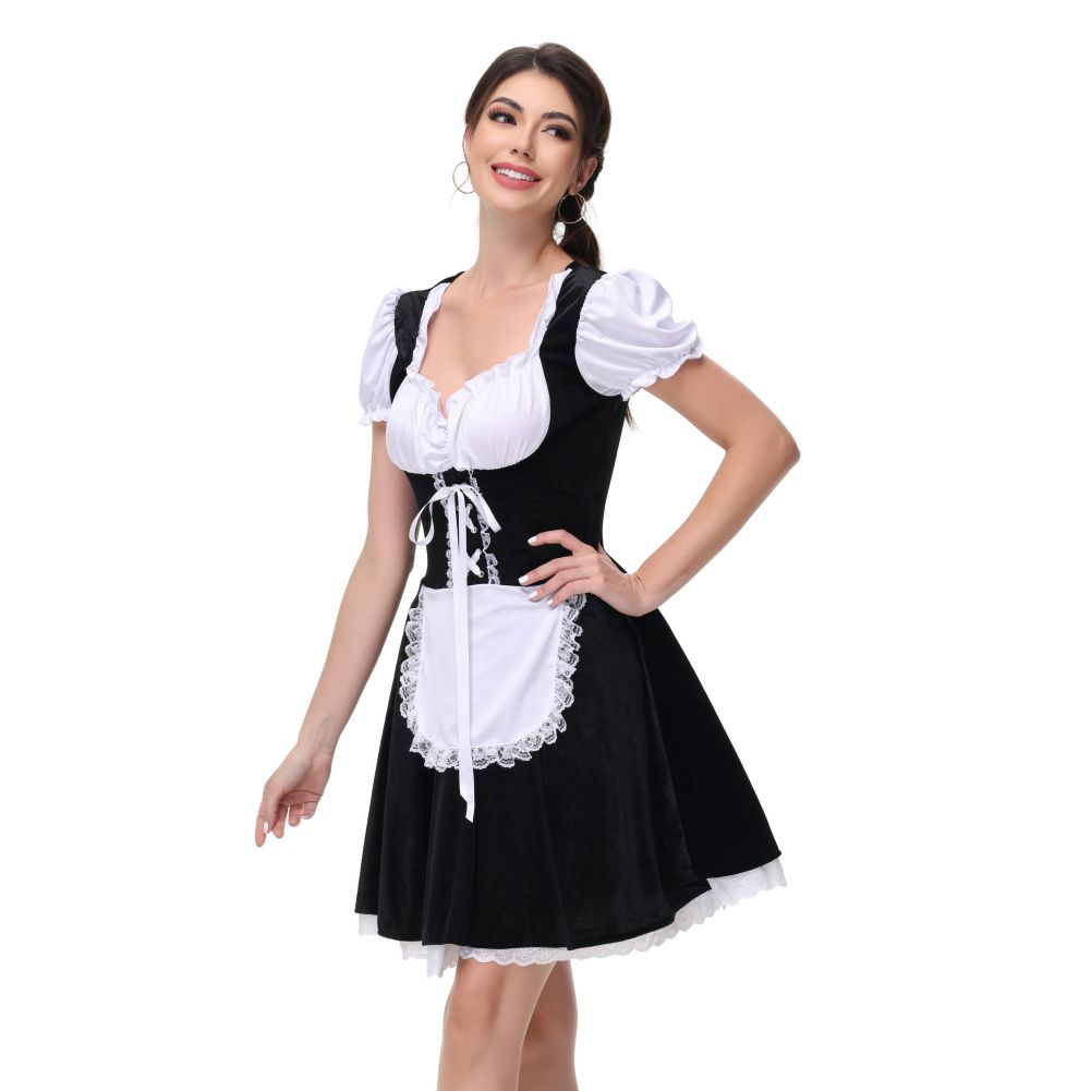 Womens Oktoberfest Costumes for Bavarian Plaid Dirndl Dresses